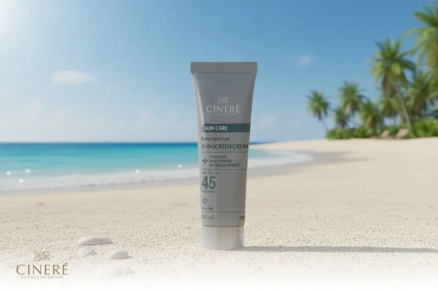 کرم ضد آفتاب مخصوص آقایان سینره با فرمولاسیون ویژه پوست مردان