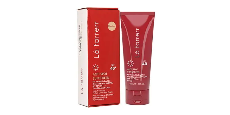 ضد آفتاب و ضد لک لافارر مدل Normal To Dry Medium برای پوست‌های نرمال