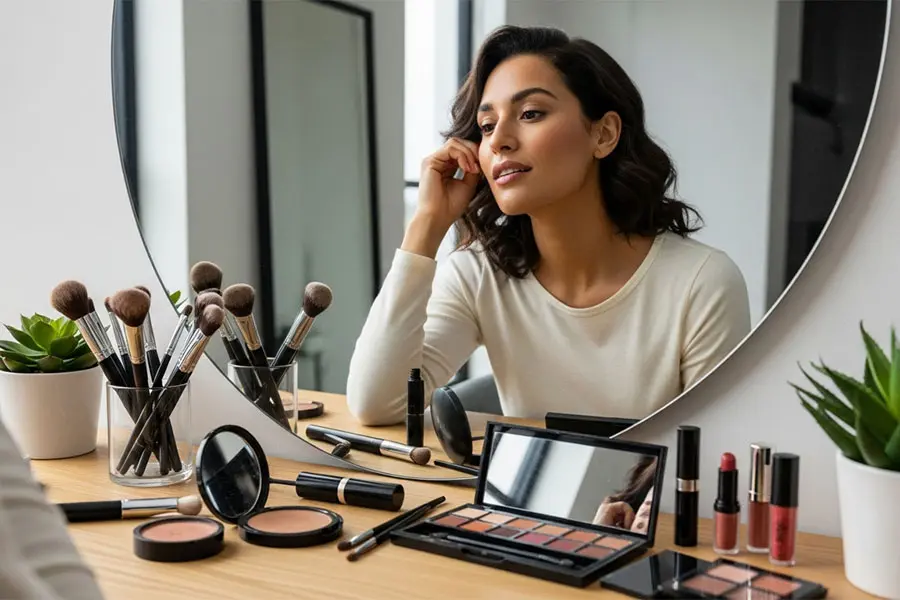 مقاله آموزش ترتیب آرایش صورت با ضدآفتاب