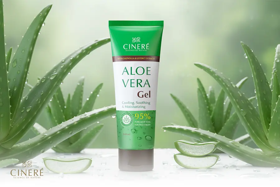 ژل آلوئه‌ورای سینره باعث شادابی، نرمی و سلامت پوست شما می‌شود.
