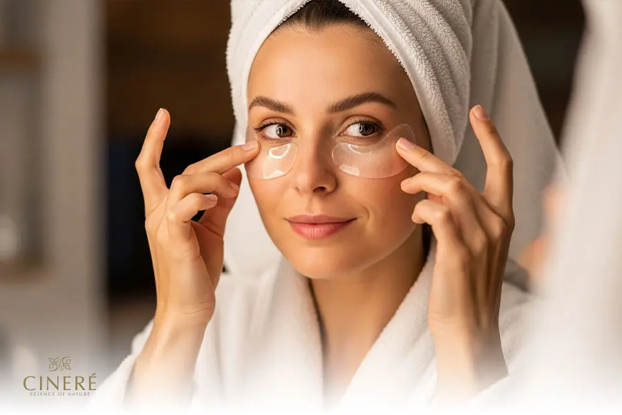 استفاده از محصولات مراقبتی از پوست دور چشم