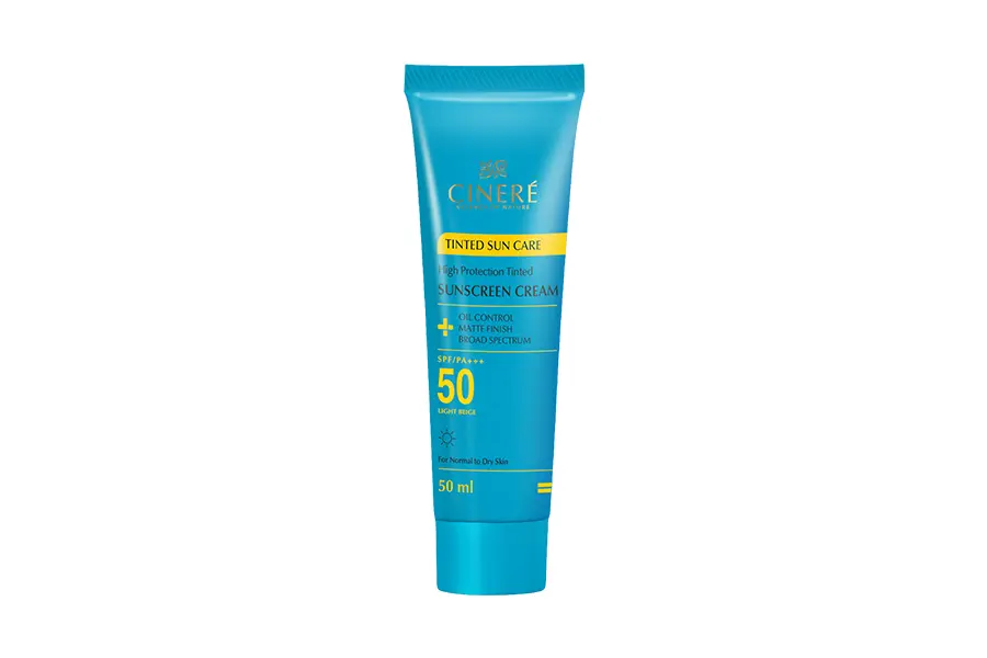 ضد آفتاب رنگی ایرانی سینره SPF50