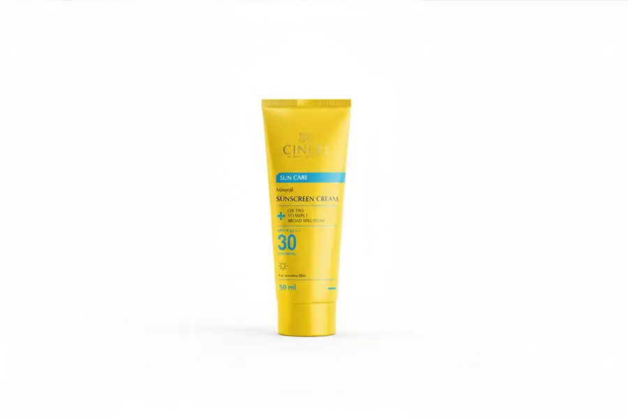 ضدآفتاب فیزیکی سینره مناسب پوست حساس