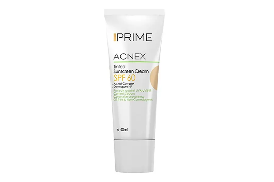 ضدآفتاب رنگی ایرانی ضدجوش پریم Acnex Tinted SPF60