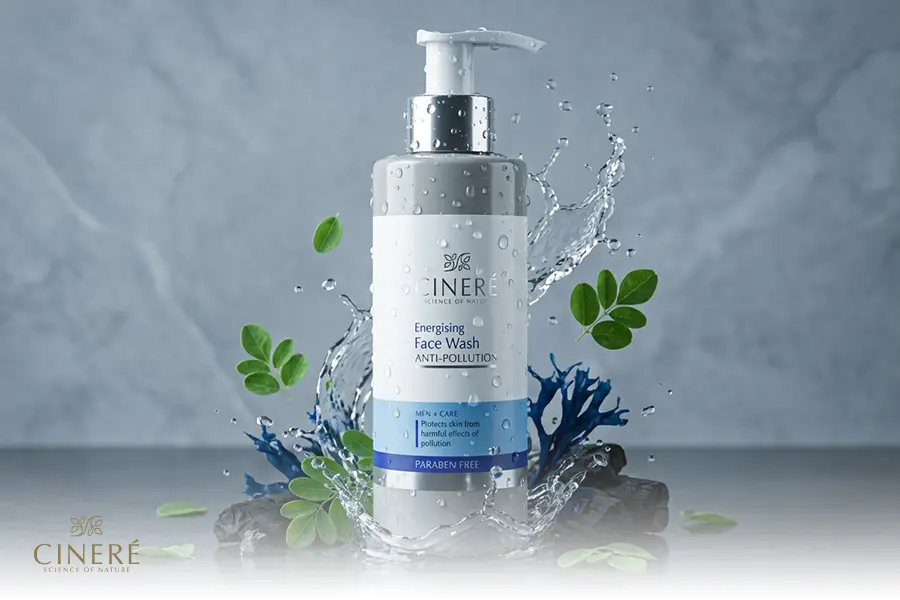 ژل شستشوی صورت مرطوب‌کننده و ضد آلودگی سینره ویژه آقایان