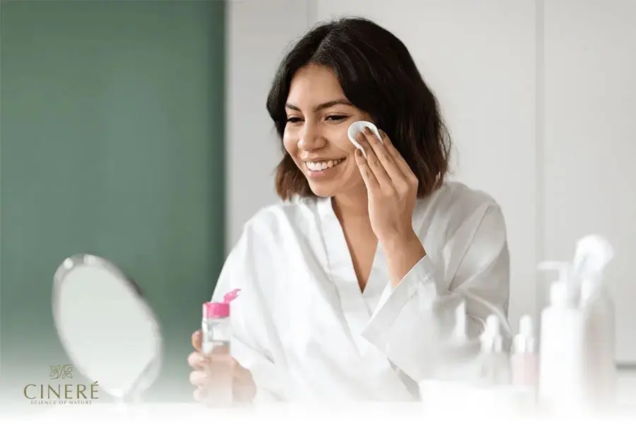 استفاده مداوم از گلاب برای صورت می‌تواند باعث رفع بسیاری از مشکلات پوستی شود.